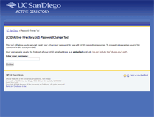 Tablet Screenshot of password.ucsd.edu