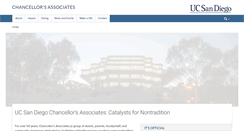 Desktop Screenshot of chancellorsassociates.ucsd.edu