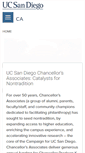 Mobile Screenshot of chancellorsassociates.ucsd.edu
