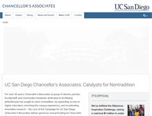 Tablet Screenshot of chancellorsassociates.ucsd.edu