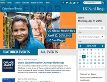 Tablet Screenshot of calendar.ucsd.edu