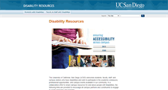 Desktop Screenshot of disabilities.ucsd.edu