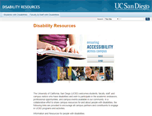 Tablet Screenshot of disabilities.ucsd.edu