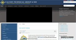 Desktop Screenshot of calcofi.ucsd.edu