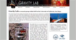 Desktop Screenshot of gravity.ucsd.edu