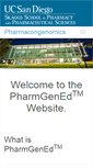 Mobile Screenshot of pharmacogenomics.ucsd.edu