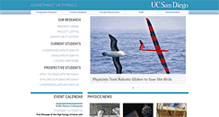 Desktop Screenshot of physics.ucsd.edu