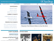 Tablet Screenshot of physics.ucsd.edu