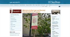 Desktop Screenshot of lawandsociety.ucsd.edu