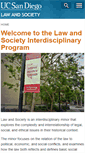 Mobile Screenshot of lawandsociety.ucsd.edu
