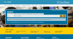 Desktop Screenshot of libraries.ucsd.edu