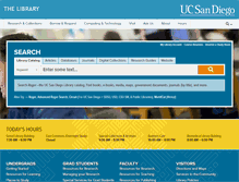Tablet Screenshot of libraries.ucsd.edu