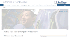 Desktop Screenshot of polisci.ucsd.edu