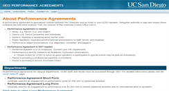 Desktop Screenshot of performanceagreements.ucsd.edu