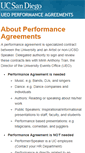 Mobile Screenshot of performanceagreements.ucsd.edu