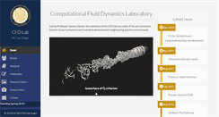 Desktop Screenshot of cfdlab.ucsd.edu