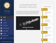 Tablet Screenshot of cfdlab.ucsd.edu