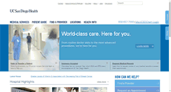 Desktop Screenshot of health.ucsd.edu