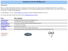 Tablet Screenshot of announce.ucsd.edu
