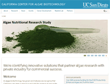 Tablet Screenshot of algae.ucsd.edu
