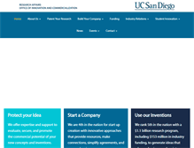 Tablet Screenshot of innovation.ucsd.edu