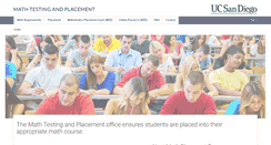 Desktop Screenshot of mathtesting.ucsd.edu