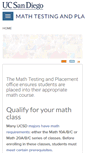 Mobile Screenshot of mathtesting.ucsd.edu