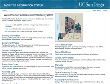 Tablet Screenshot of facilities.ucsd.edu