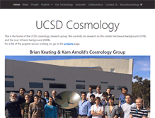Tablet Screenshot of cosmology.ucsd.edu