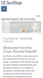Mobile Screenshot of history.ucsd.edu