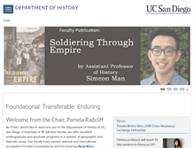 Tablet Screenshot of history.ucsd.edu