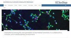 Desktop Screenshot of biomedsci.ucsd.edu