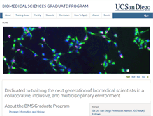 Tablet Screenshot of biomedsci.ucsd.edu