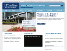 Tablet Screenshot of cardiology.ucsd.edu