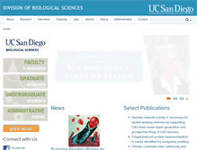 Tablet Screenshot of biology.ucsd.edu