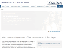 Tablet Screenshot of communication.ucsd.edu