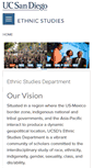 Mobile Screenshot of ethnicstudies.ucsd.edu