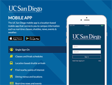 Tablet Screenshot of mobile.ucsd.edu
