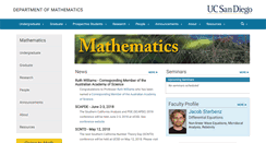 Desktop Screenshot of math.ucsd.edu