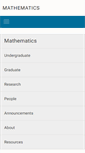Mobile Screenshot of math.ucsd.edu