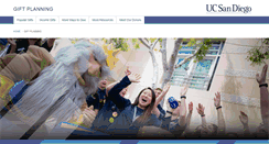 Desktop Screenshot of giftplanning.ucsd.edu