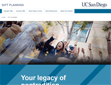 Tablet Screenshot of giftplanning.ucsd.edu