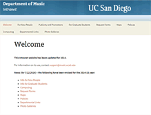 Tablet Screenshot of music-intranet.ucsd.edu