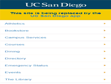 Tablet Screenshot of m.ucsd.edu