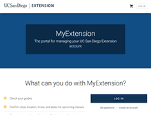 Tablet Screenshot of myextension.ucsd.edu