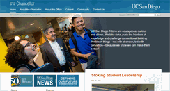 Desktop Screenshot of chancellor.ucsd.edu