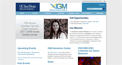Desktop Screenshot of igm.ucsd.edu